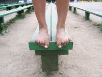 Feet - Jenya + Tanya - 2006-10-01 Barefoot trips to Russian towns. Tver