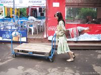 Feet - Jenya + Tanya - 2006-10-01 Barefoot trips to Russian towns. Tver