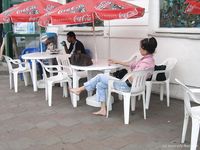 Feet - Jenya + Tanya - 2006-10-01 Barefoot trips to Russian towns. Tver