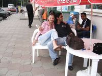 Feet - Jenya + Tanya - 2006-10-01 Barefoot trips to Russian towns. Tver