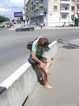 Feet - Jenya + Tanya - 2006-10-01 Barefoot trips to Russian towns. Tver