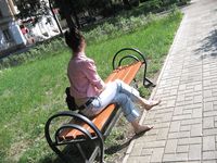 Feet - Jenya + Tanya - 2006-10-01 Barefoot trips to Russian towns. Tver