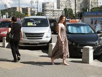 Feet - Jenya B - 2015-11-25 A shy girl in a long dress