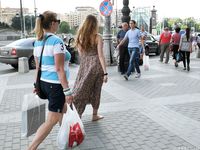 Feet - Jenya B - 2015-11-25 A shy girl in a long dress