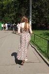 Feet - Jenya B - 2015-11-25 A shy girl in a long dress