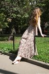 Feet - Jenya B - 2015-11-25 A shy girl in a long dress