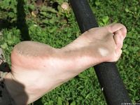 Feet - Jenya B - 2015-11-25 A shy girl in a long dress