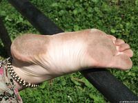 Feet - Jenya B - 2015-11-25 A shy girl in a long dress