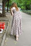 Feet - Jenya B - 2015-11-25 A shy girl in a long dress
