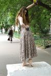 Feet - Jenya B - 2015-11-25 A shy girl in a long dress