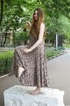 Feet - Jenya B - 2015-11-25 A shy girl in a long dress