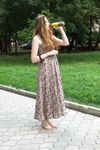 Feet - Jenya B - 2015-11-25 A shy girl in a long dress