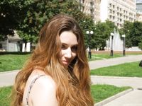 Feet - Jenya B - 2015-11-25 A shy girl in a long dress