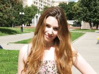 Feet - Jenya B - 2015-11-25 A shy girl in a long dress