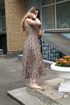 Feet - Jenya B - 2015-11-25 A shy girl in a long dress
