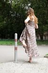 Feet - Jenya B - 2015-11-25 A shy girl in a long dress