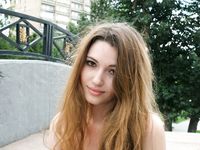 Feet - Jenya B - 2015-11-25 A shy girl in a long dress