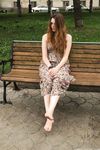 Feet - Jenya B - 2015-11-25 A shy girl in a long dress