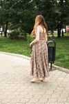 Feet - Jenya B - 2015-11-25 A shy girl in a long dress