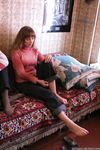 Feet - Julia A + Nastya - 2005-03-15 In public without shoes