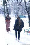 Feet - Julia A + Nastya - 2005-03-15 In public without shoes