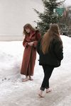 Feet - Julia A + Nastya - 2005-03-15 In public without shoes