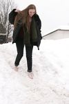 Feet - Julia A + Nastya - 2005-03-15 In public without shoes