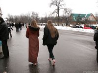 Feet - Julia A + Nastya - 2005-03-15 In public without shoes