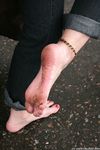 Feet - Julia A + Nastya - 2005-03-15 In public without shoes