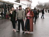 Feet - Julia A + Nastya - 2005-03-15 In public without shoes