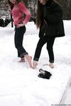 Feet - Julia A + Nastya - 2005-03-15 In public without shoes