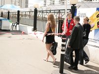 Feet - Julia A - 2006-01-22 Barefoot shopping