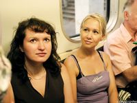 Feet - Julia C + Unknown brunette - 2012-01-08 Weekend shopping