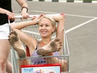 Feet - Julia C + Unknown brunette - 2012-01-08 Weekend shopping