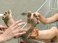 Feet - Julia C + Unknown brunette - 2012-01-08 Weekend shopping
