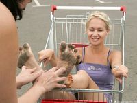 Feet - Julia C + Unknown brunette - 2012-01-08 Weekend shopping