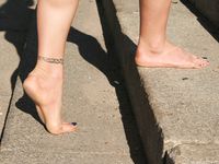 Feet - Julia G - 2012-02-19 A pleasant smile and tough soles