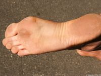Feet - Julia G - 2012-02-19 A pleasant smile and tough soles