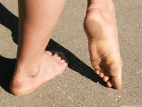 Feet - Julia G - 2012-02-19 A pleasant smile and tough soles