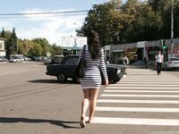 Feet - Julia G - 2012-02-19 A pleasant smile and tough soles