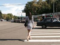 Feet - Julia G - 2012-02-19 A pleasant smile and tough soles