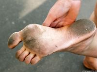 Feet - Julia G - 2012-02-19 A pleasant smile and tough soles