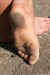 Feet - Julia G - 2012-02-19 A pleasant smile and tough soles