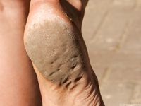 Feet - Julia G - 2012-02-19 A pleasant smile and tough soles