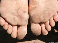Feet - Julia G - 2012-02-19 A pleasant smile and tough soles