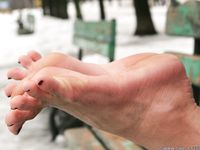 Feet - Julia G - 2012-12-21 Slush and puddles