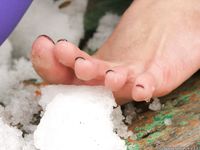 Feet - Julia G - 2012-12-21 Slush and puddles