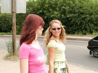 Feet - Katya A + Olga - 2007-12-03 Barefoot trips to Russian towns. Ryazan