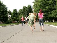 Feet - Katya A + Olga - 2007-12-03 Barefoot trips to Russian towns. Ryazan