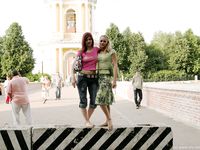 Feet - Katya A + Olga - 2007-12-03 Barefoot trips to Russian towns. Ryazan